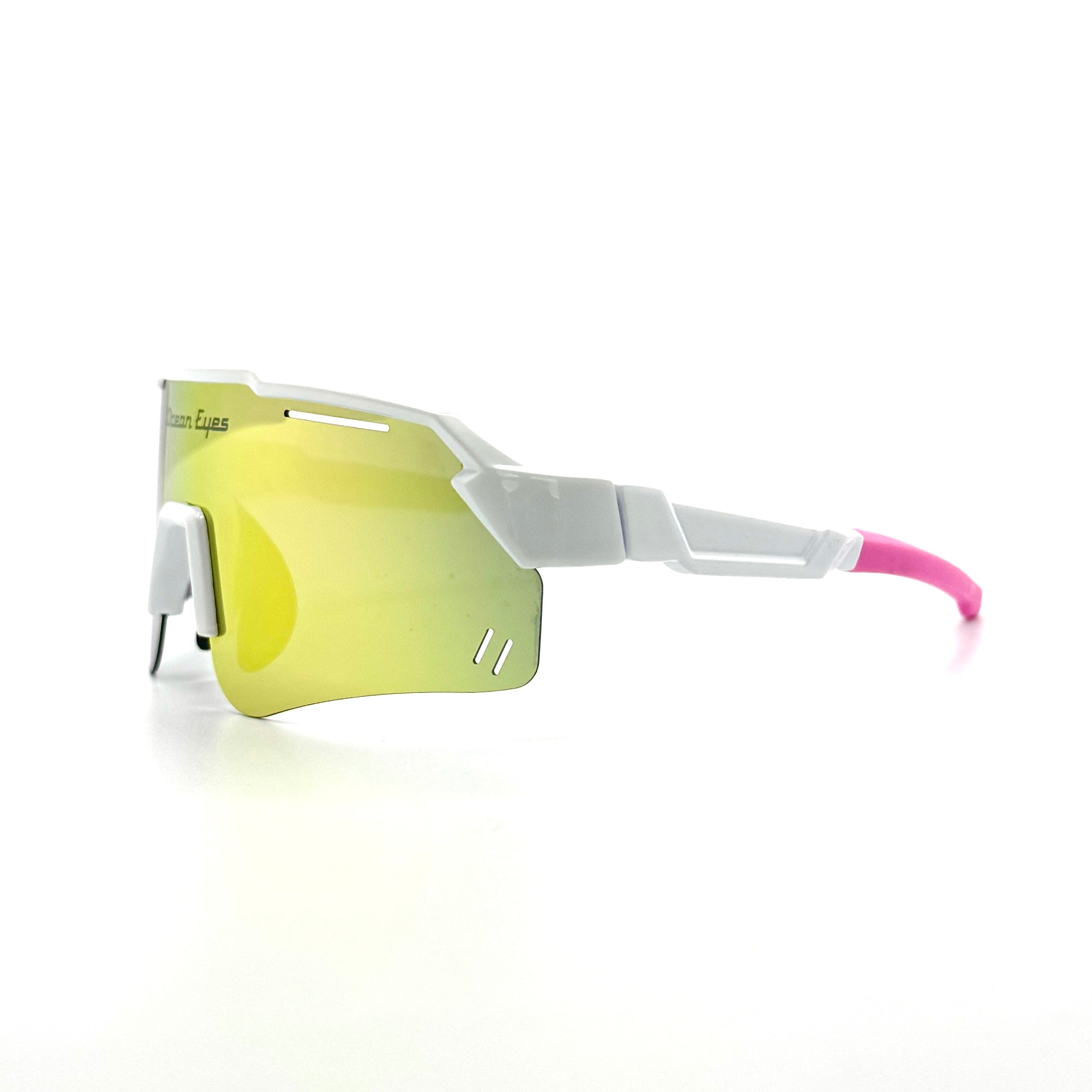 Piranha - Juniors white frame w/polarized rainbow mirror lenses  2063-3