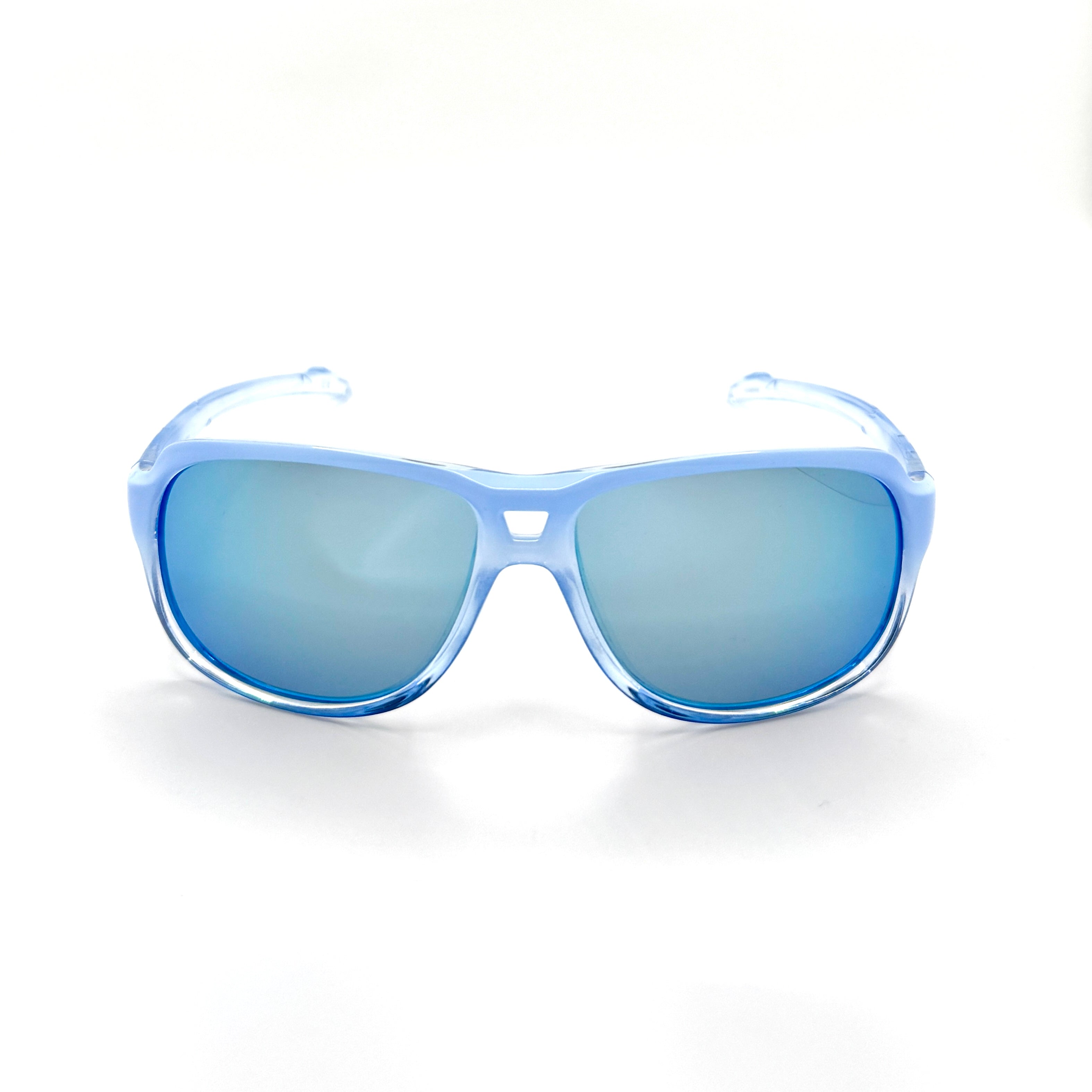 St Croix - Shiny Blue Ice w/Blue Frame with PC Polarized Mirror Lenses 3079-2