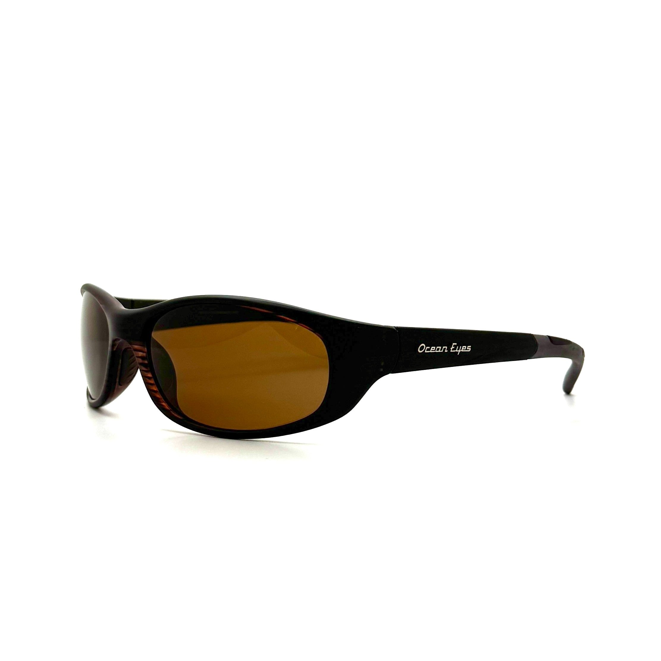 Key West– Matte Brown Woodgrain Frame with Amber Lenses 2006PC-4