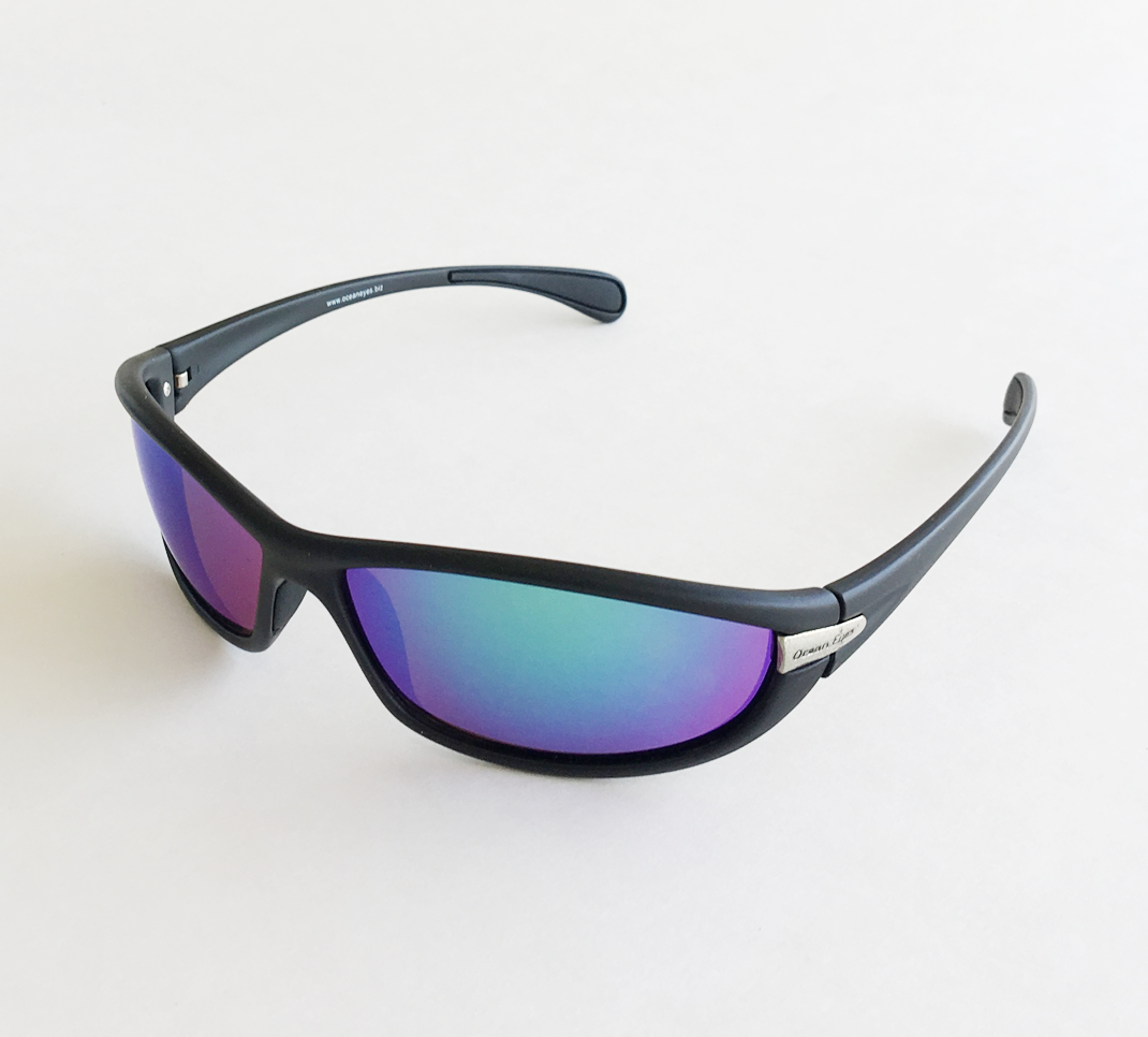 Tripletail - Matte Black Frame with Amber Green Mirror Polarized Lenses 5040GL-2