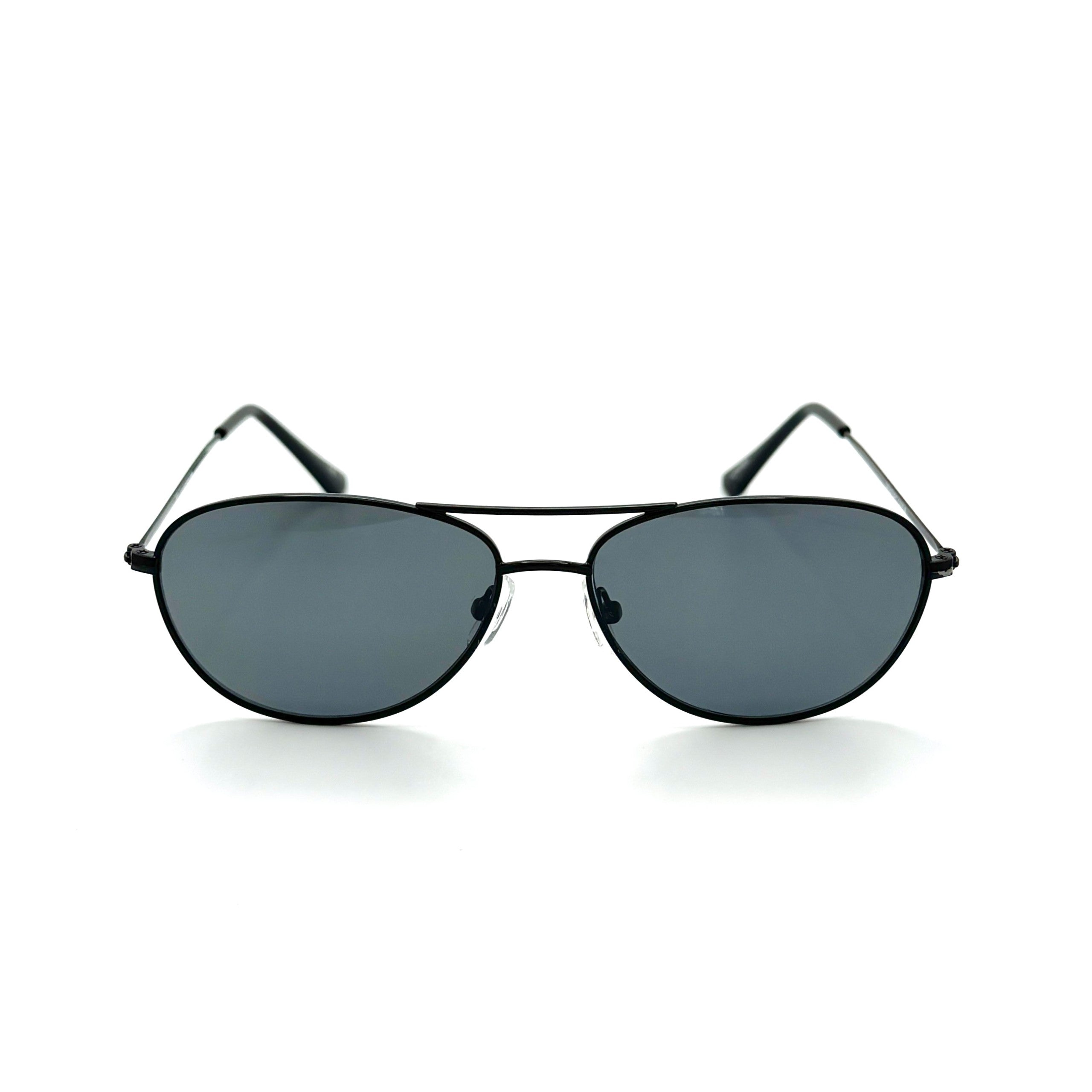 Belize PC – Shiny Black Metal Frames with Smoke Lenses  2070PC-2