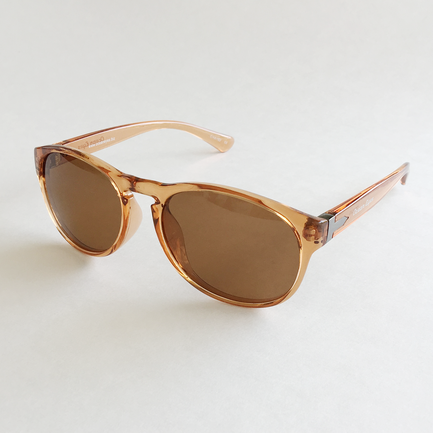 Small Kat - Shiny Crystal Brown Frame with Amber Lenses  2049-3