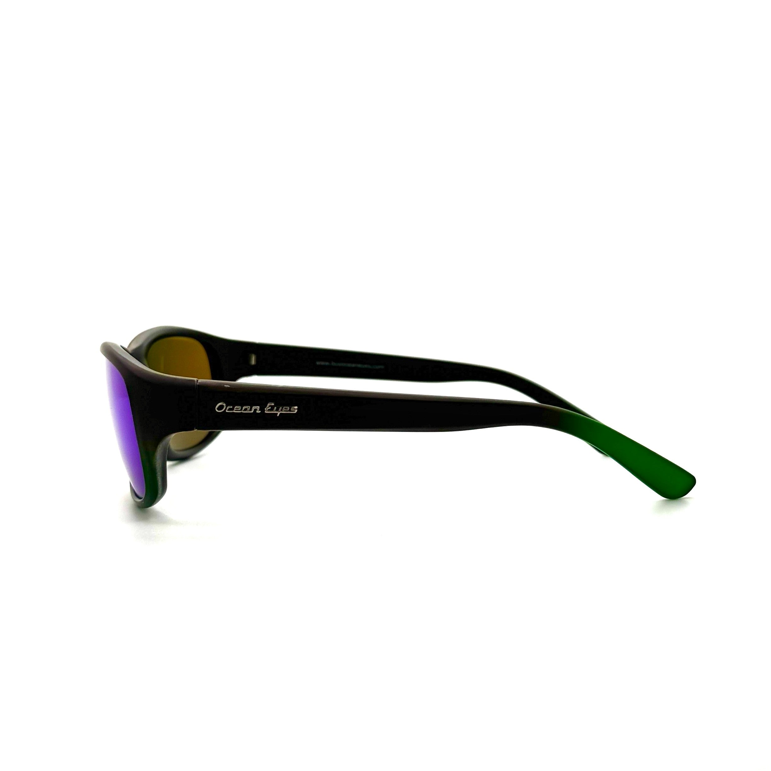Bombora– Matte Dark Brown w/Green Frame with Green Mirror Lenses 3056-2