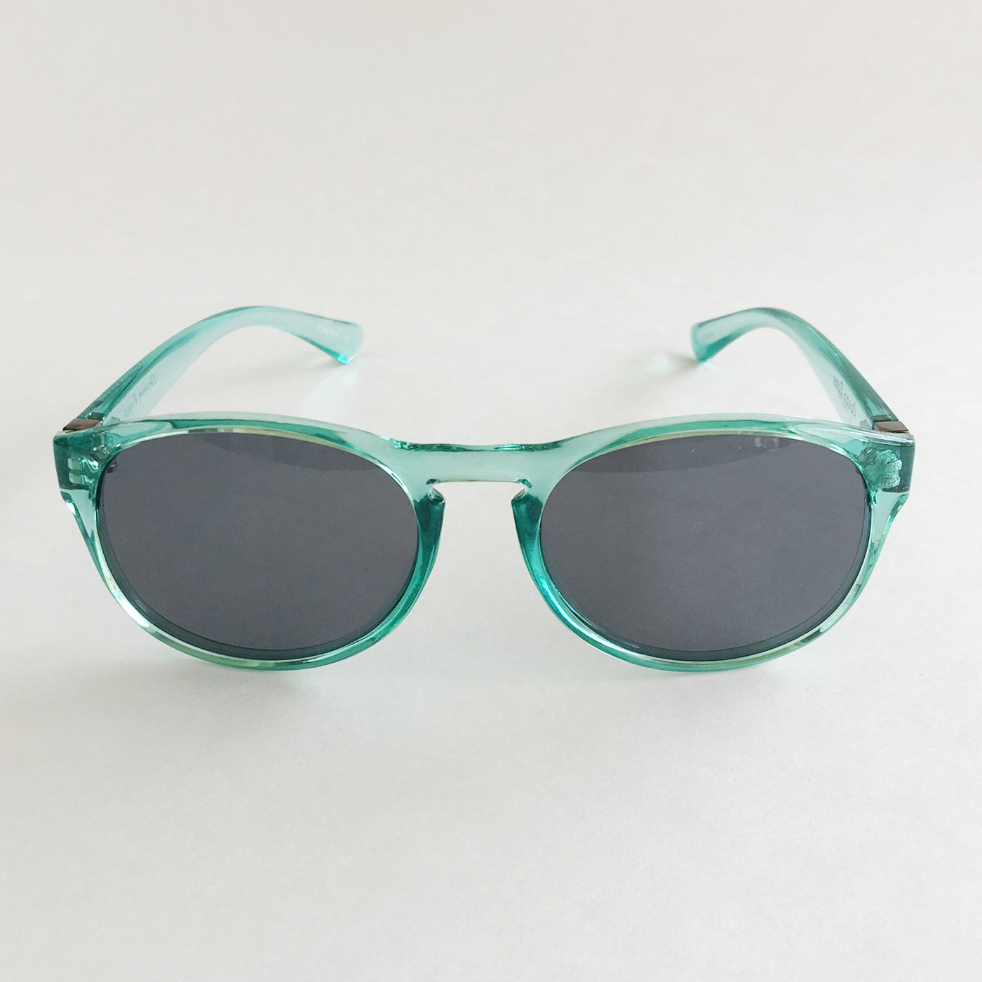 Small Kat - Shiny Crystal Teal Frame with Smoke Lenses  2049-2