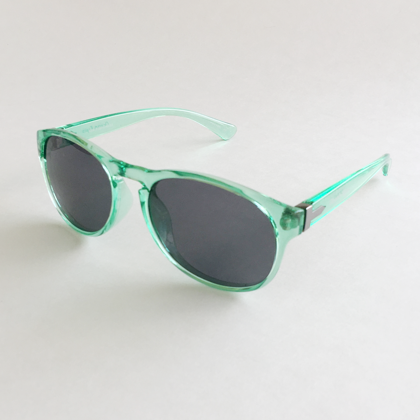 Small Kat - Shiny Crystal Green Frame with Smoke Lenses  2049-4