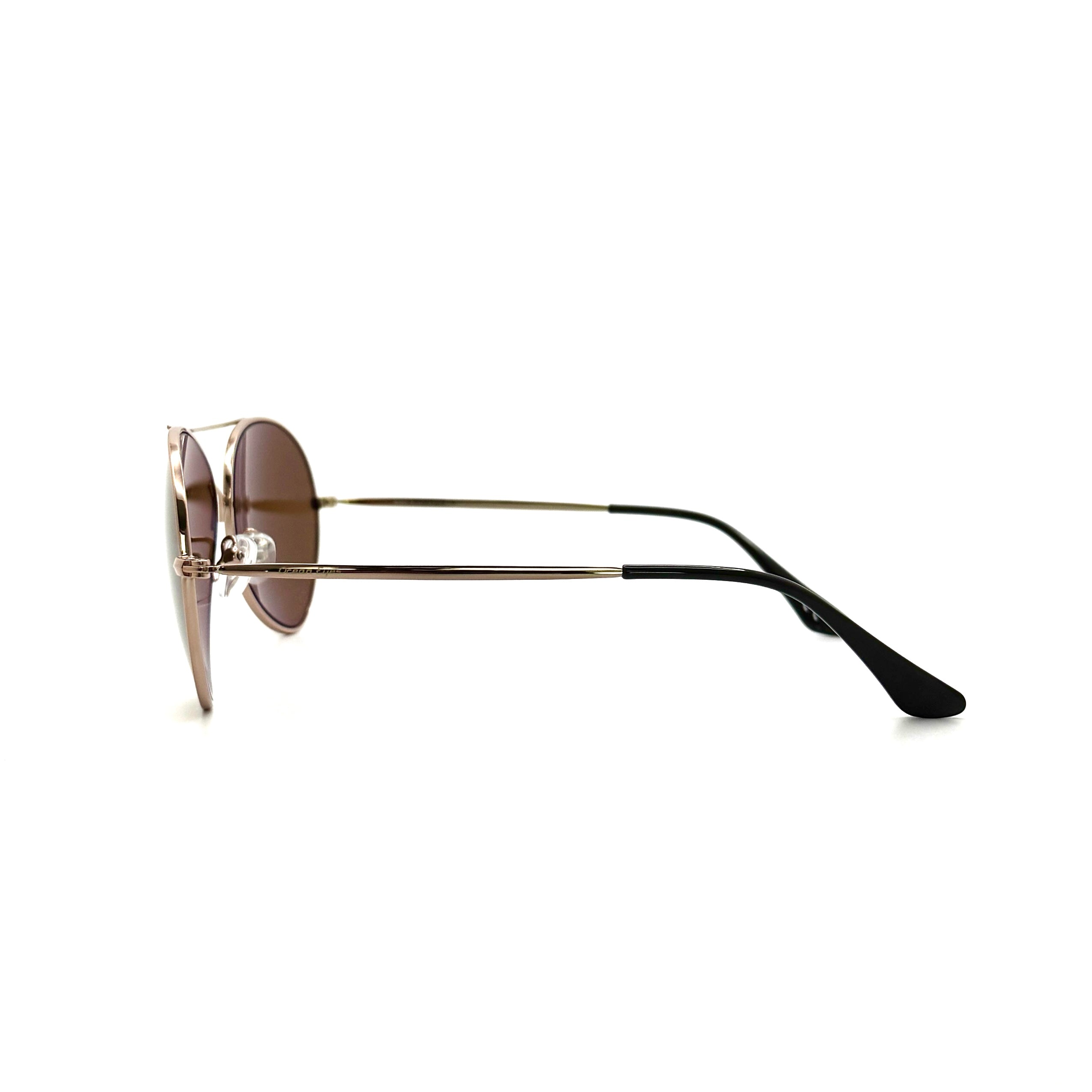Havana PC – Shiny Copper Metal Frame with Amber Lenses  2073PC-3