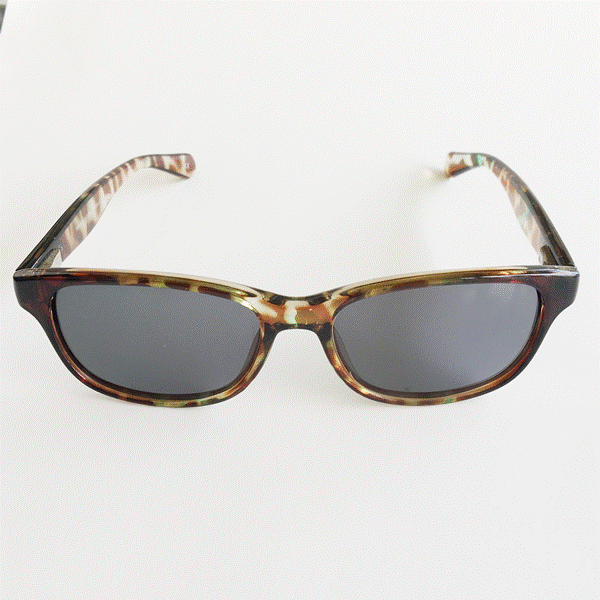 Molokai - Shiny Brown, Clear, and Green Frame with Smoke Lenses 2057-3
