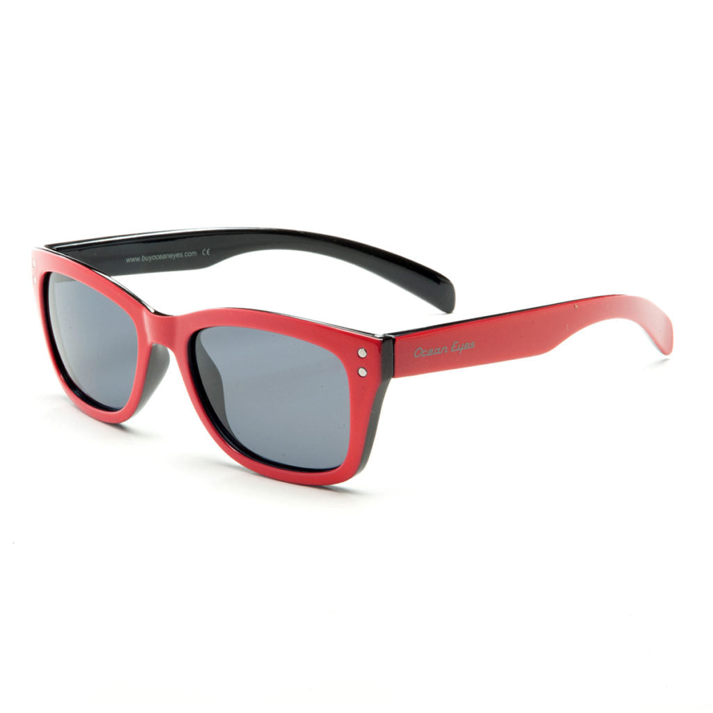 Minnow - Kid's matte red w/black frame with smoke lenses  2068-3