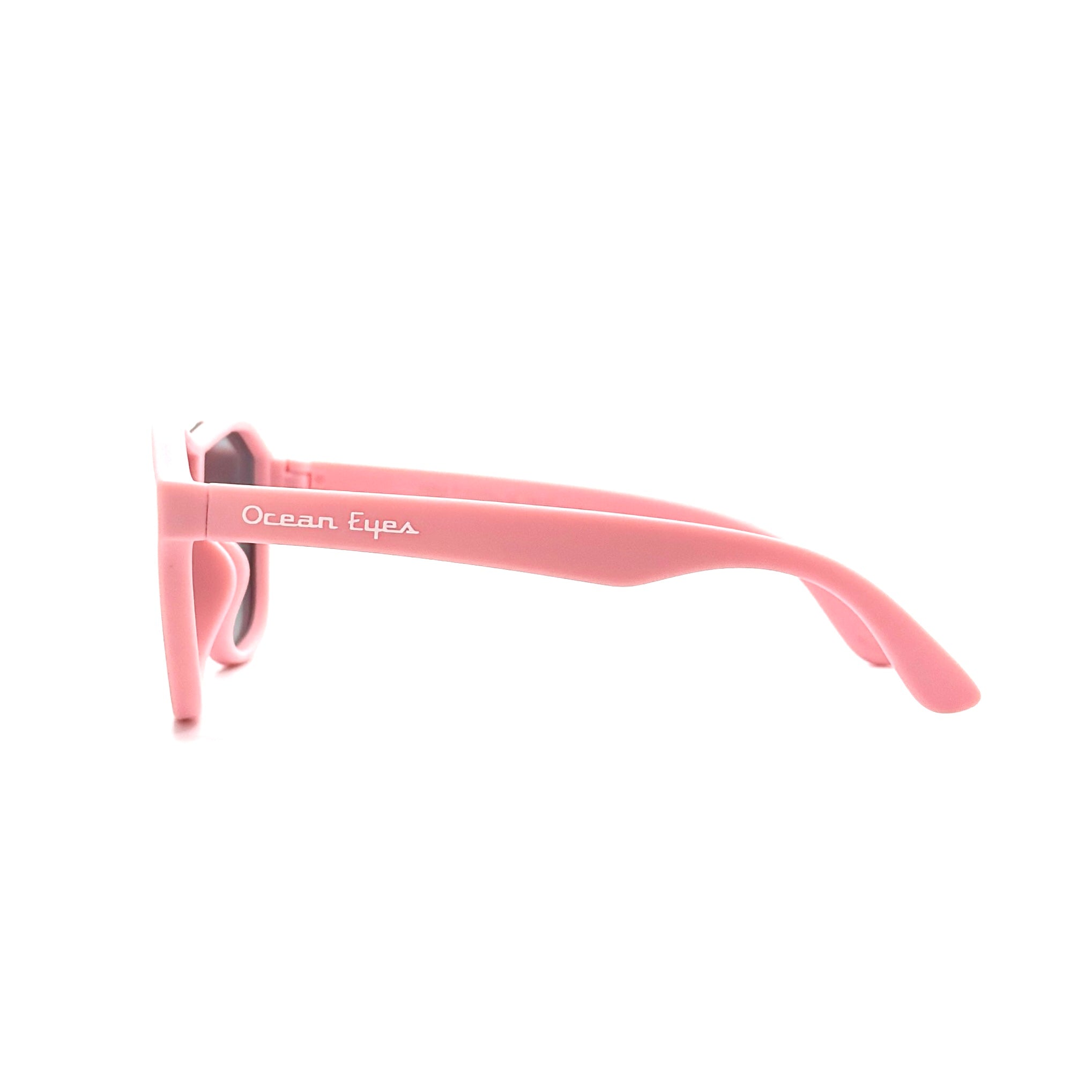 Guppy - Kids matte pink frame w/polarized smoke lenses  2069-4