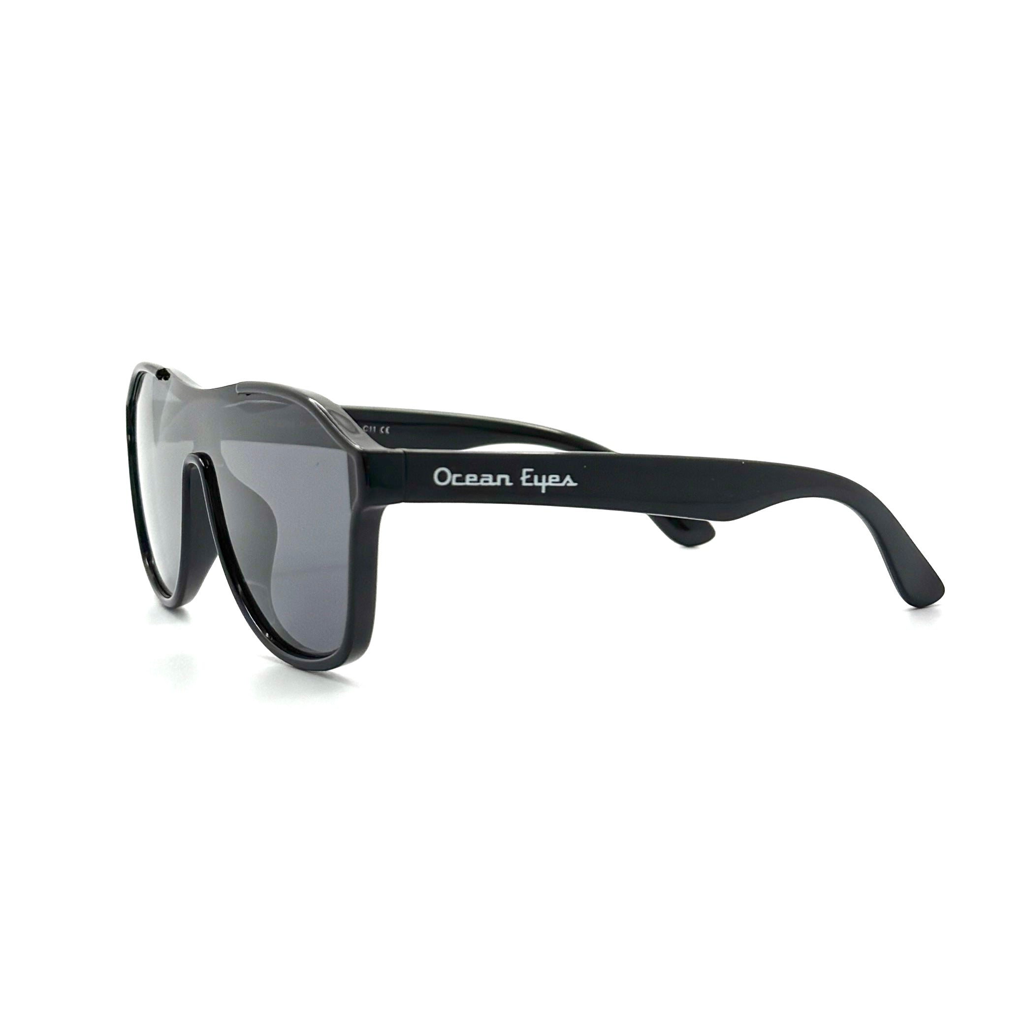 Guppy - Kid's shiny black frame w/polarized smoke lenses  2069-1