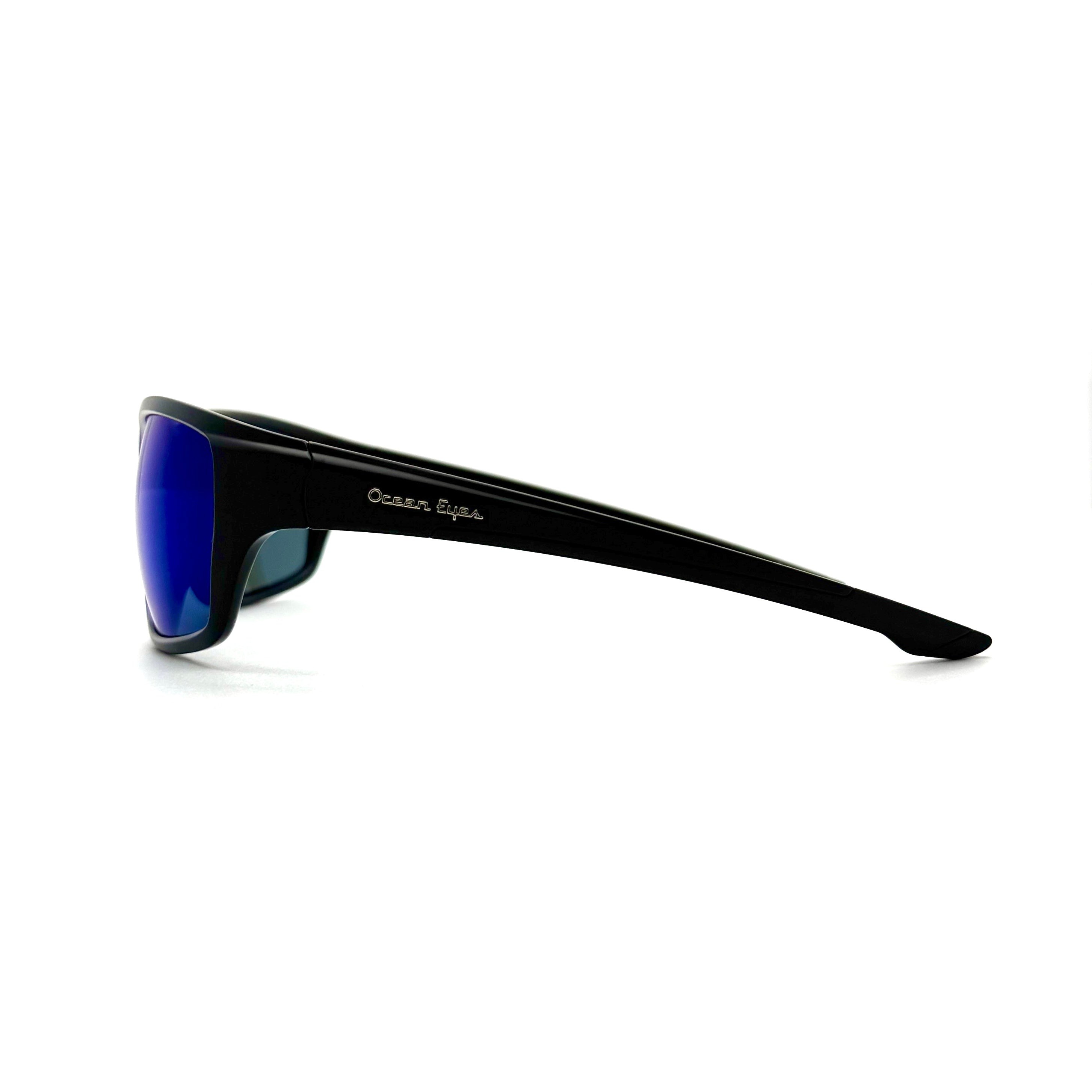 Baja - Matte Black Frame with PC Polarized Blue Mirror Lenses  3076-1