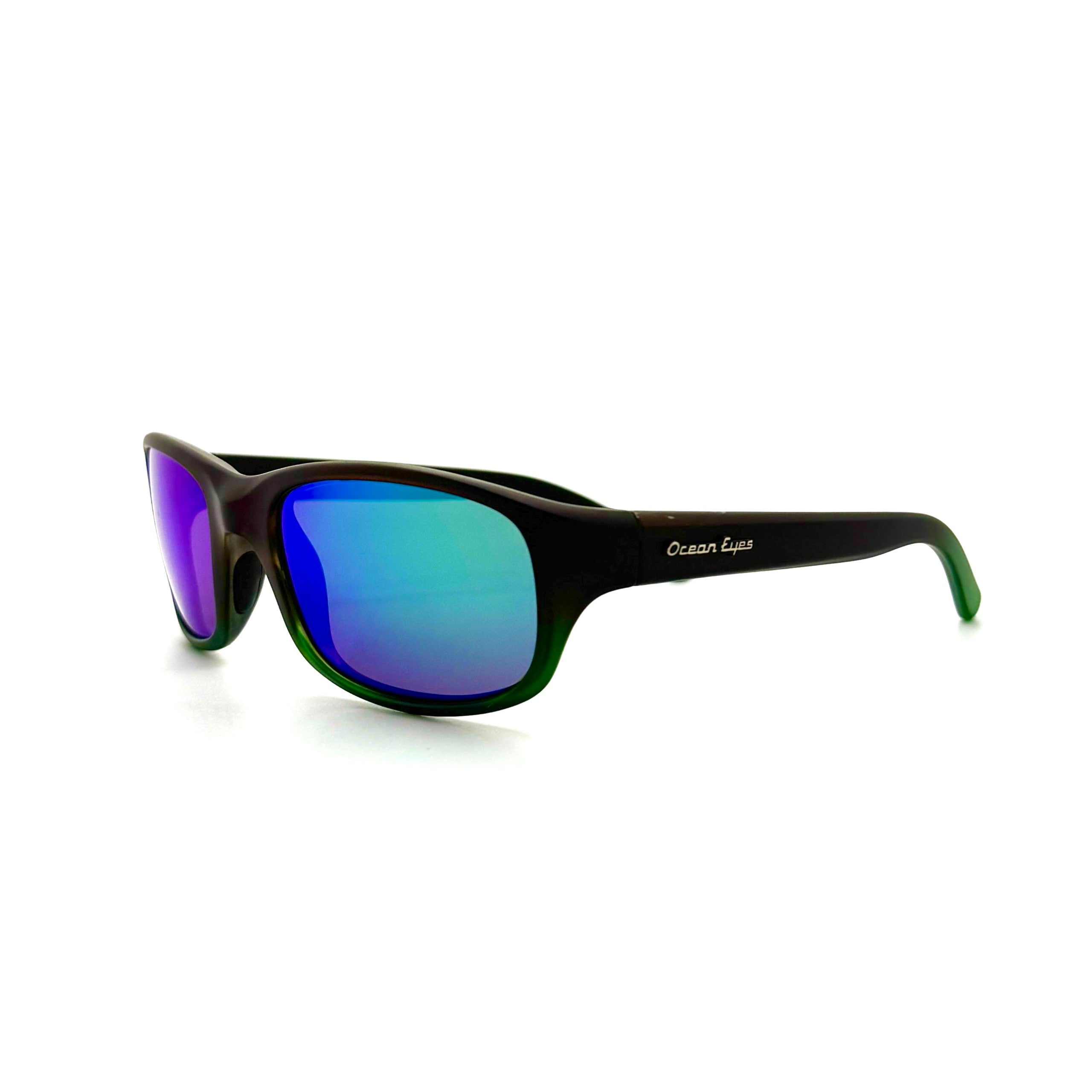 Bombora– Matte Dark Brown w/Green Frame with Green Mirror Lenses 3056-2