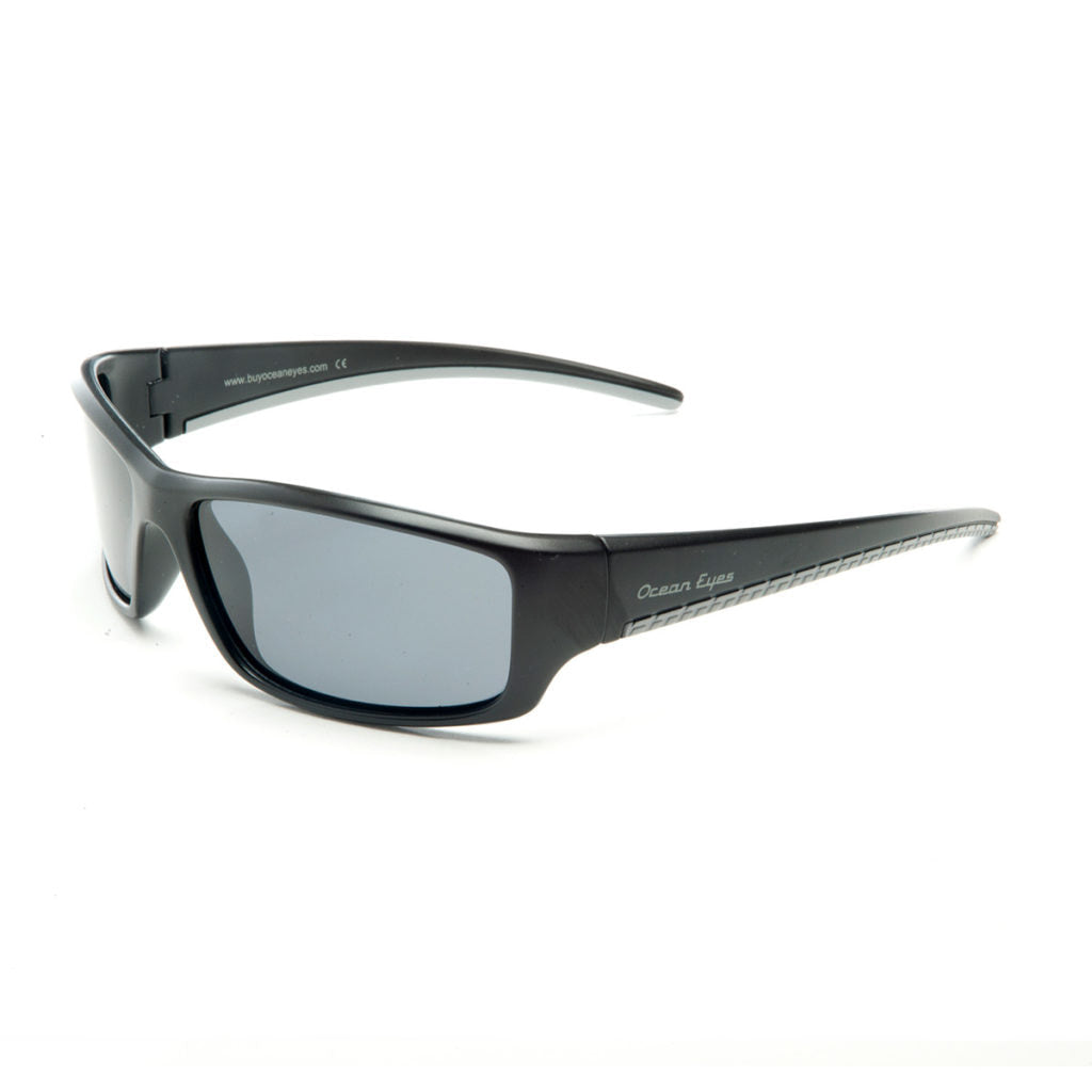 Fisher - Kid's matte black w/gray frame with smoke lenses  2066-1