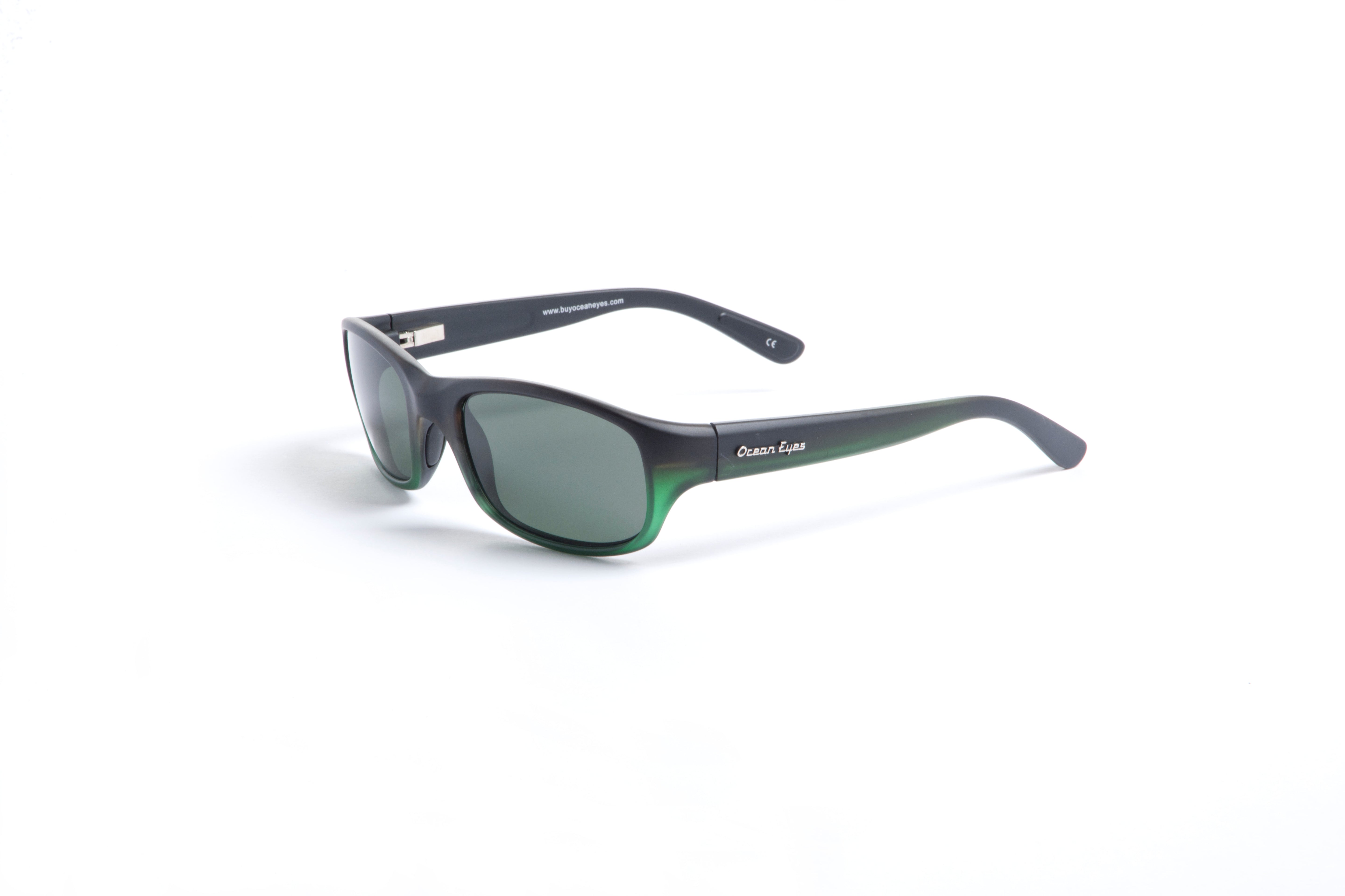 Bombora - Matte Dark Brown w/Green Frame with Smoke Glass Lenses 5056GL-2A