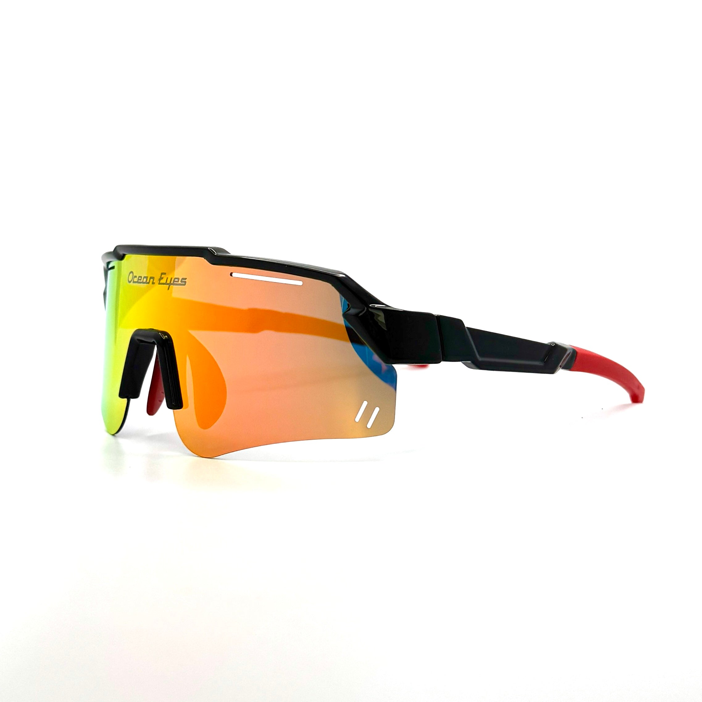 Piranha - Juniors black frame w/polarized orange,yellow mirror lenses  2063-5