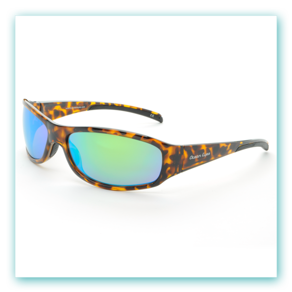 Pipeline Glass - Tortoise Frame with Green Mirror Glass Lenses 3035GL-4