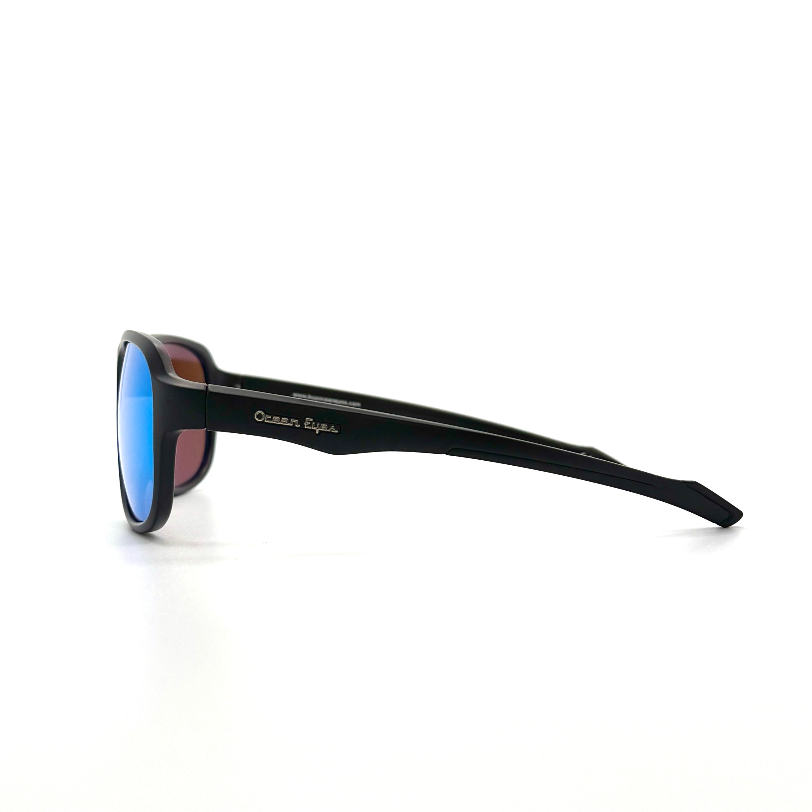 St Croix - Matte Black Frame with PC Polarized Mirror Lenses  3079-1