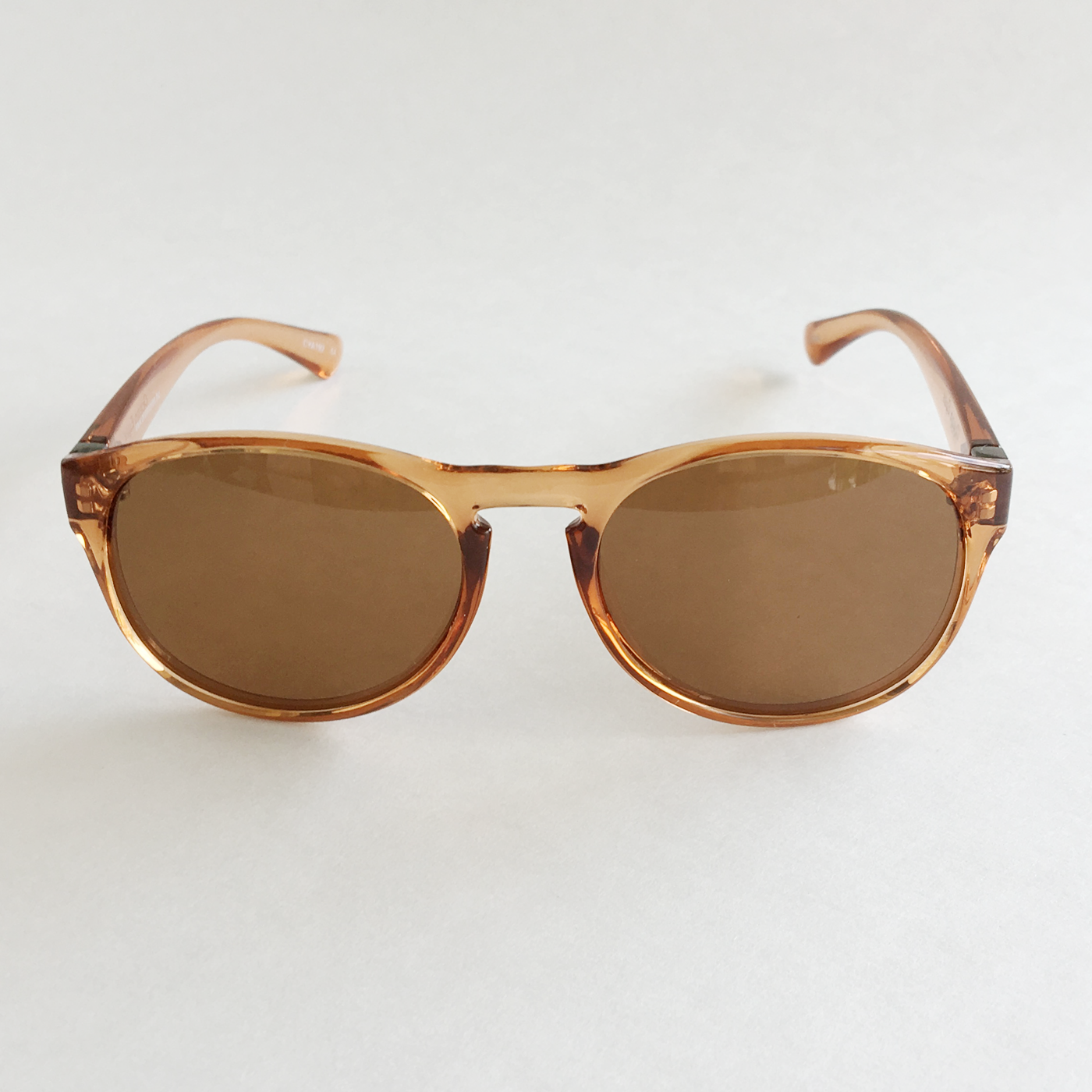 Small Kat - Shiny Crystal Brown Frame with Amber Lenses  2049-3