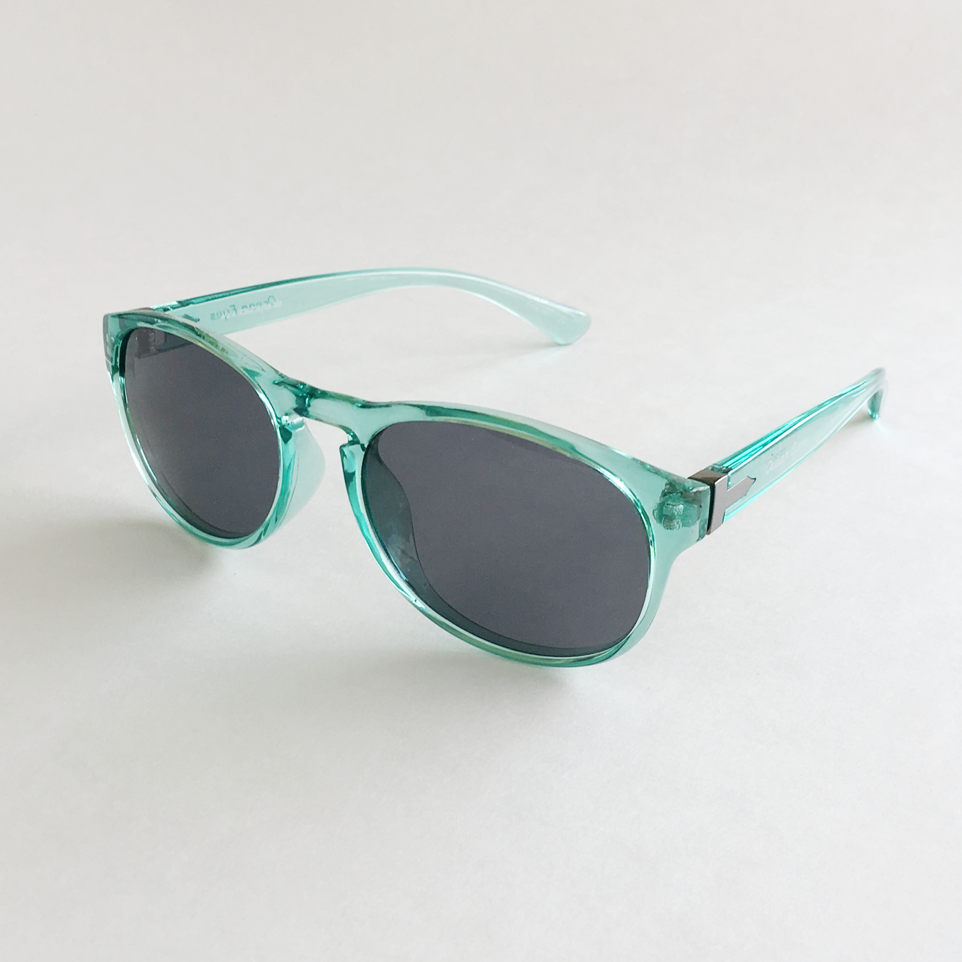 Small Kat - Shiny Crystal Teal Frame with Smoke Lenses  2049-2