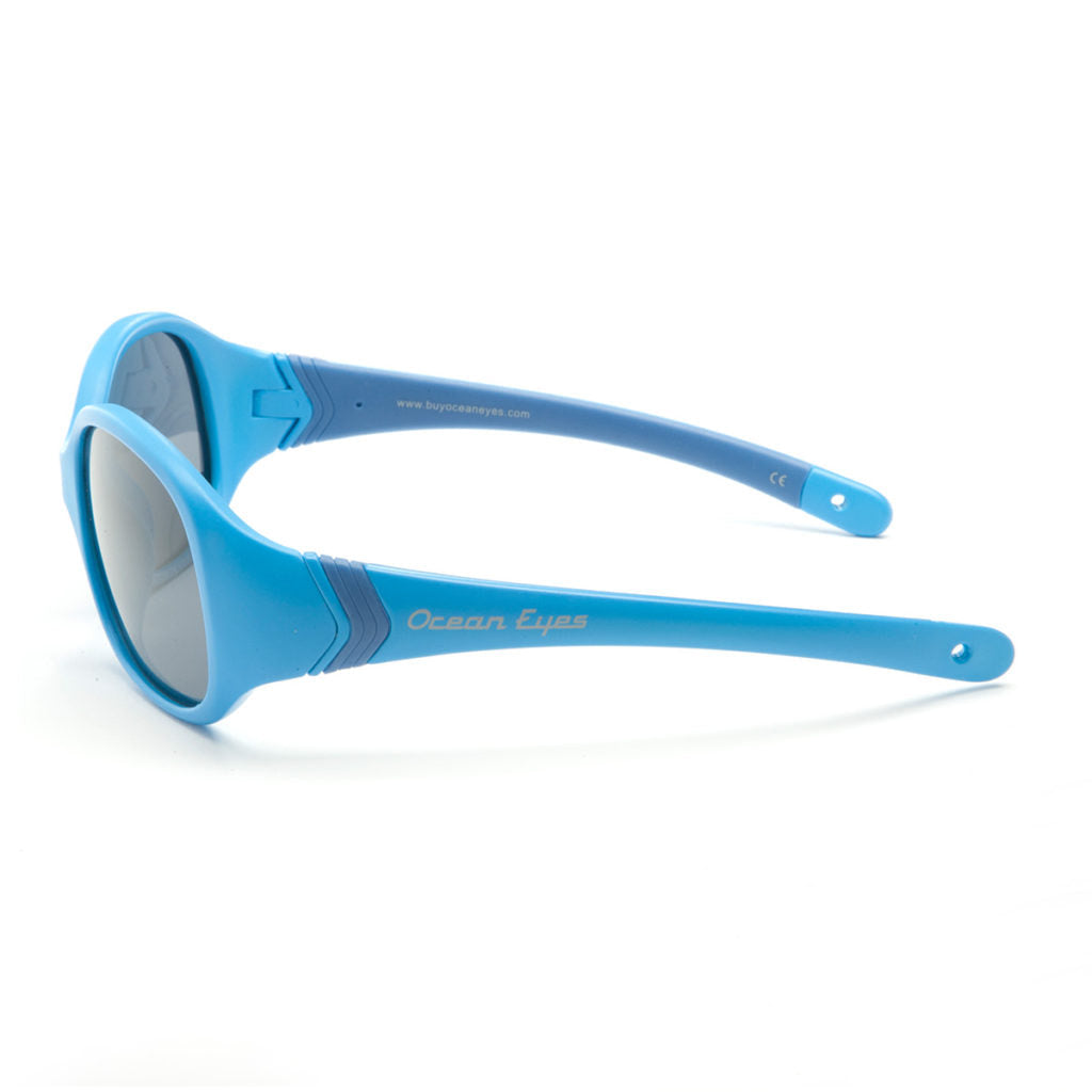 Sand Dollar - Kid's matte light blue w/navy frame w/polarized smoke lenses 2067-1