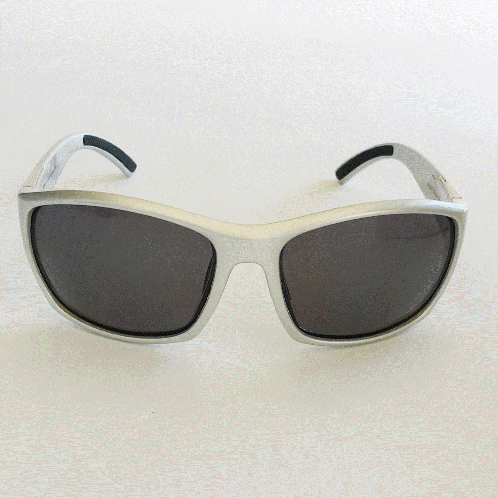 Tornado - Shiny Silver Frame with Smoke Lenses  2043