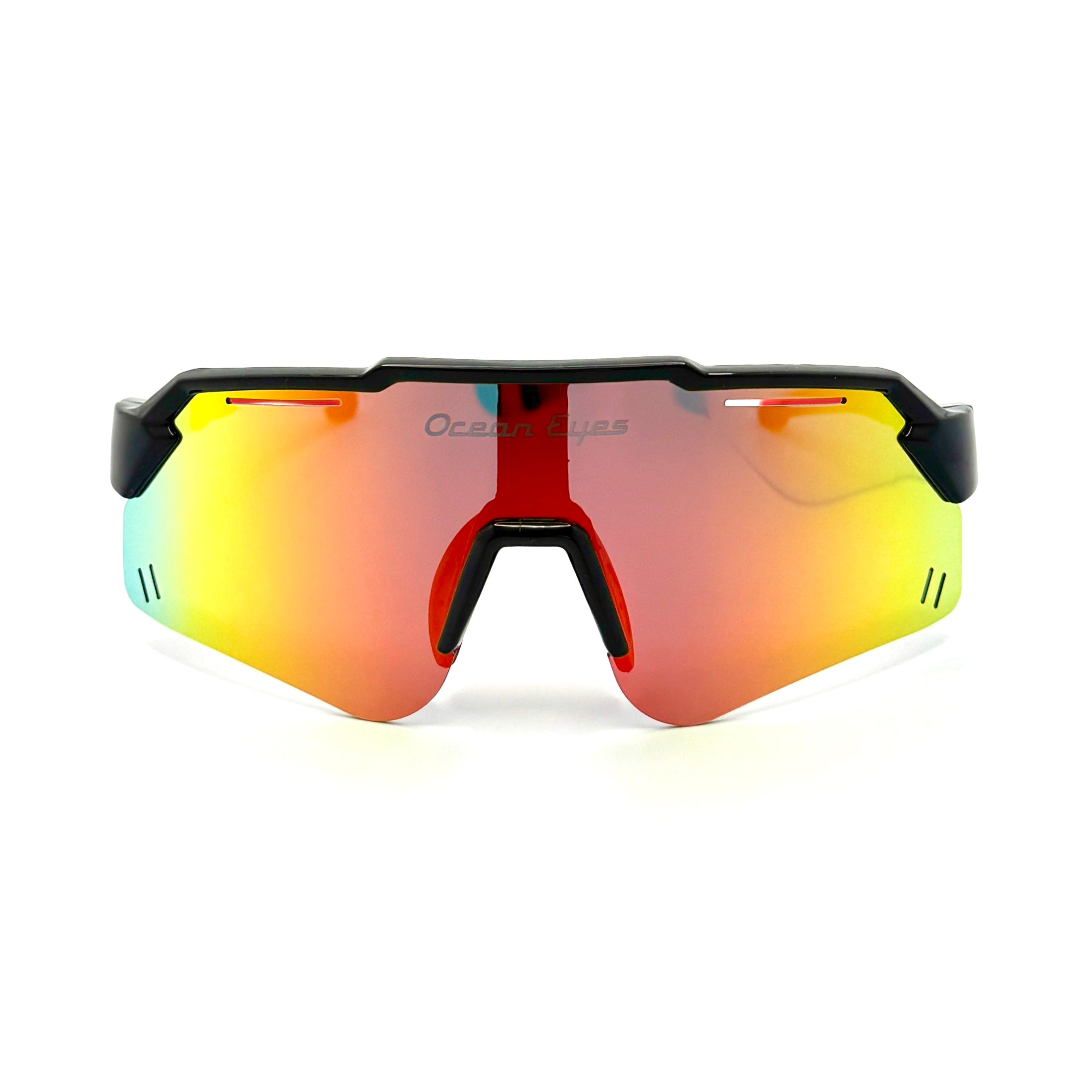 Piranha - Juniors black frame w/polarized orange,yellow mirror lenses  2063-5