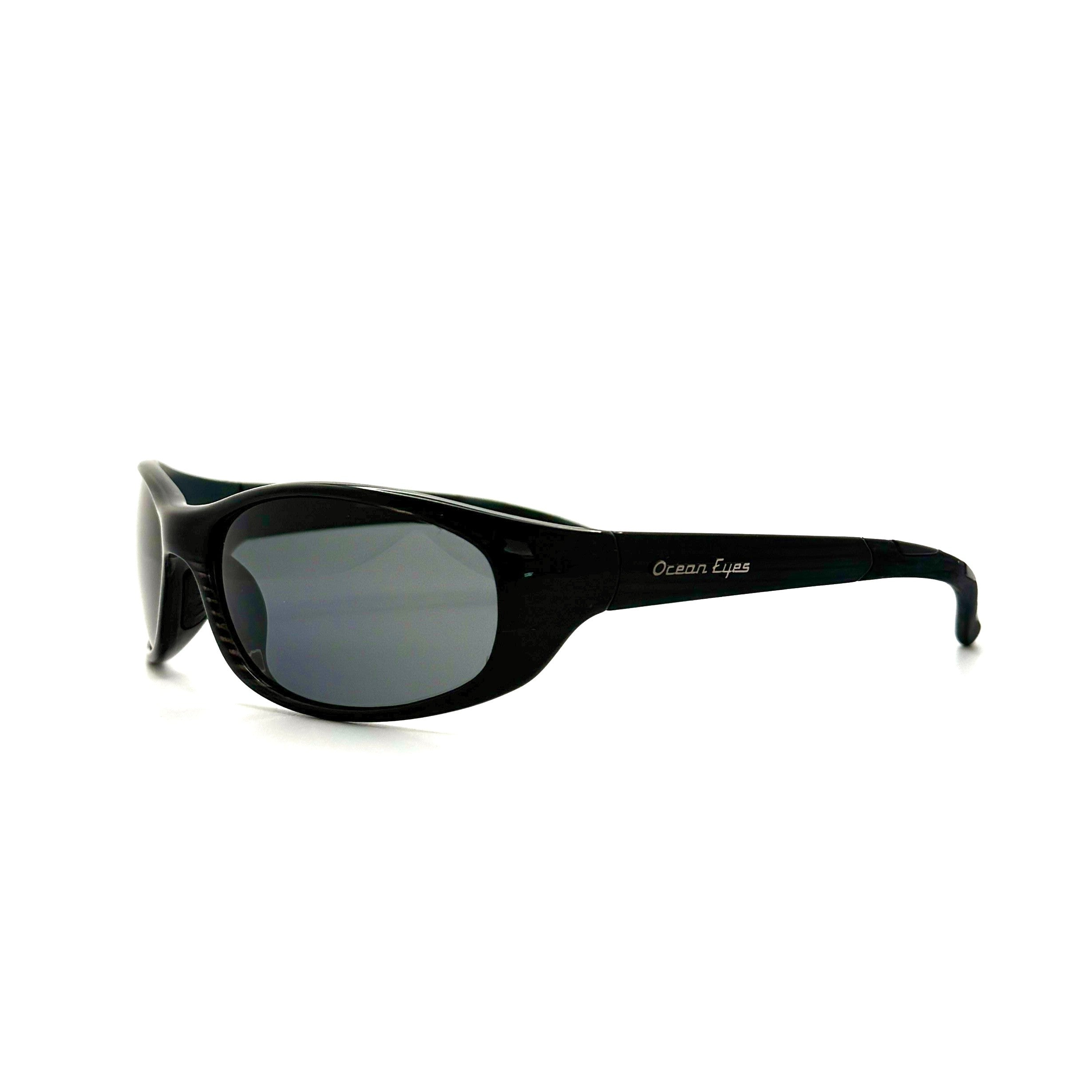 Key West– Shiny Black Woodgrain Frame with Smoke Lenses 2006PC-3