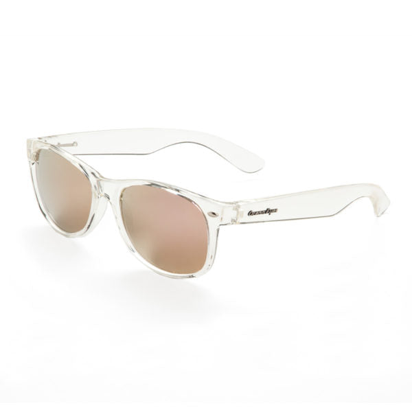 Phat Kat PC- Crystal Clear Frame with Mirror Pink Lenses 3051-3