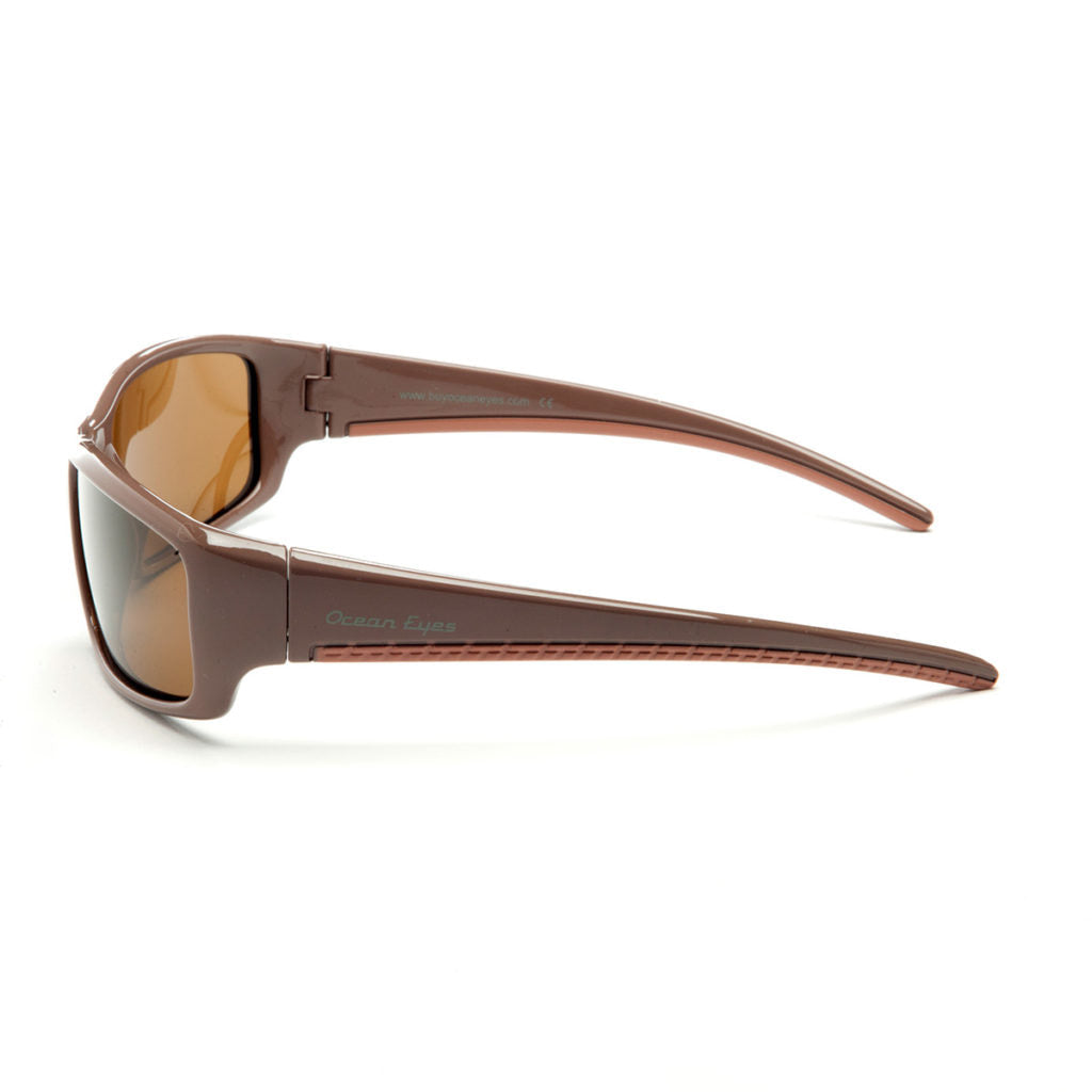 Fisher - Kid's shiny pearl brown frame with amber lenses  2066-4