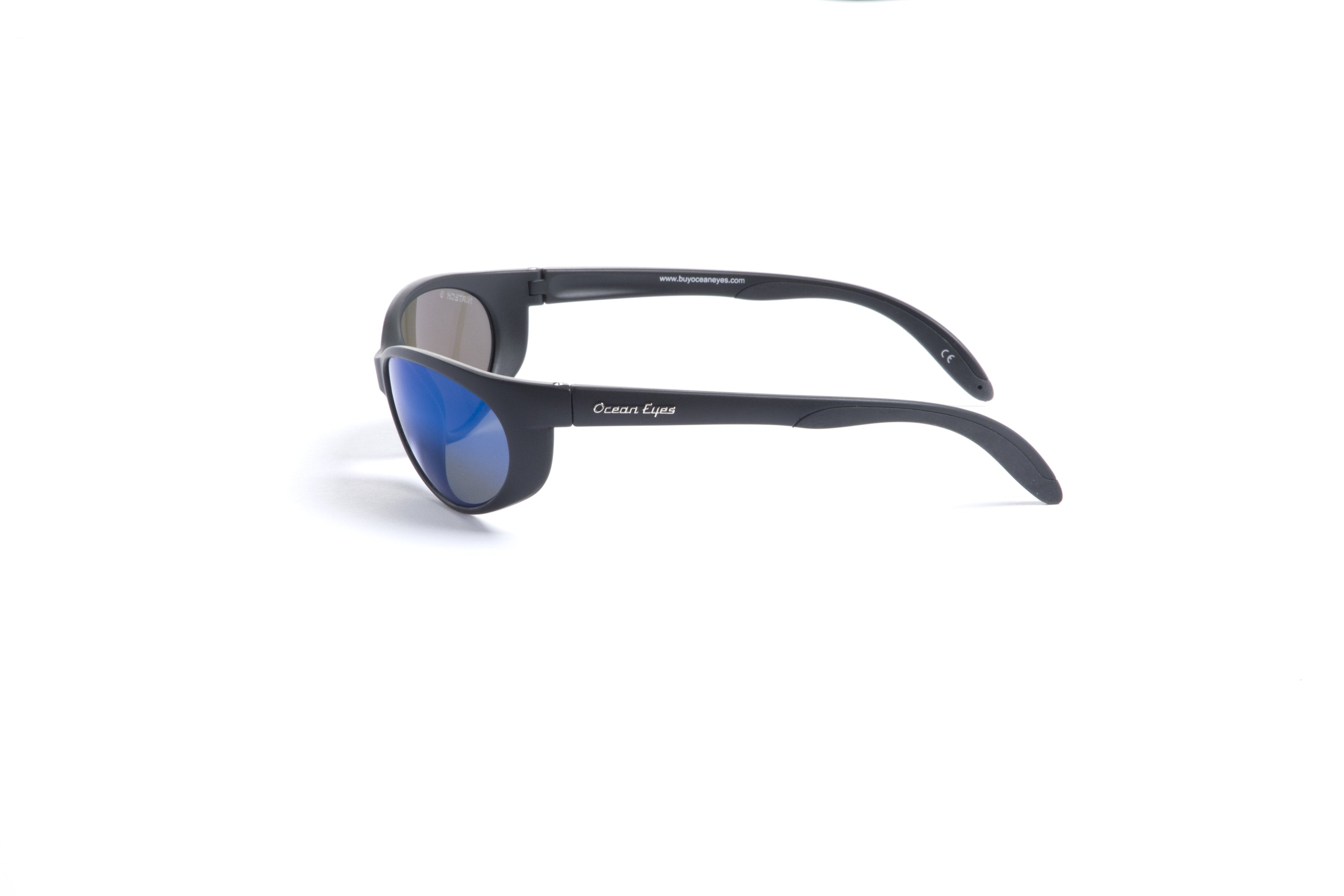 Mariner - Matte Black Frame with Blue Mirror Glass Lenses 5014GL-1B